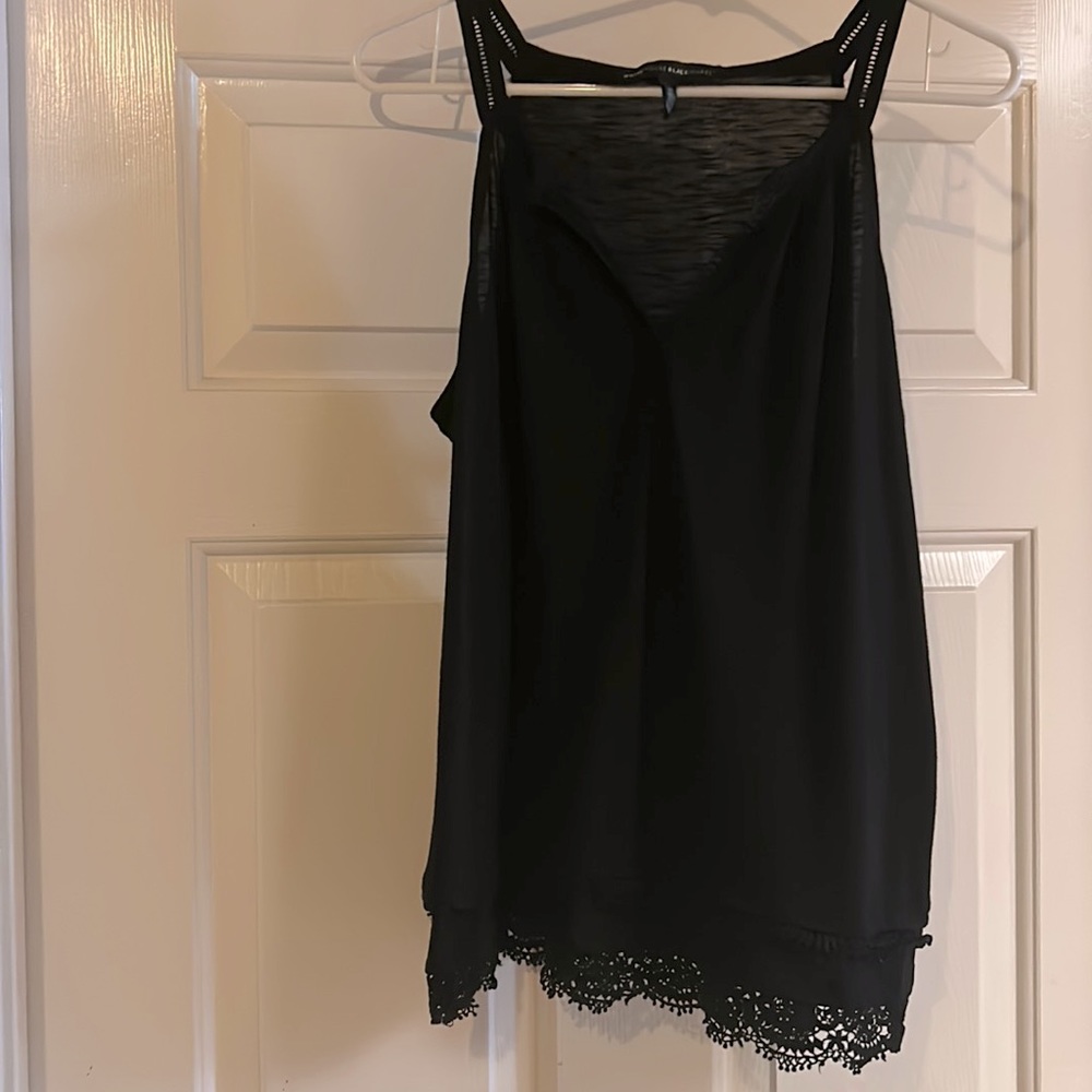 White House Black Market Black Sleeveless top.